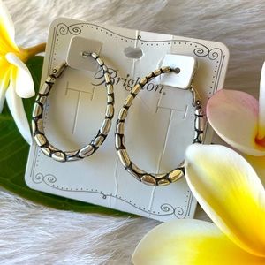 🍁 Beautiful Brighton Pebble Hoop Earrings